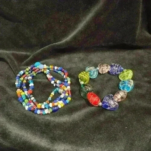 5 for $25| Set of two pieces of colorful beaded bracelet and necklace - Picture 3 of 11